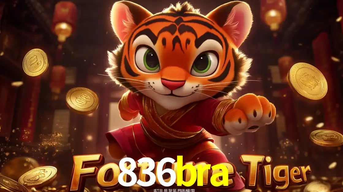 O carismático mascote do jogo de slot Fortune Tiger, um tigre fofo em pose de artes marciais, pronto para trazer sorte e multiplicadores de ganhos no cassino online 836bra.